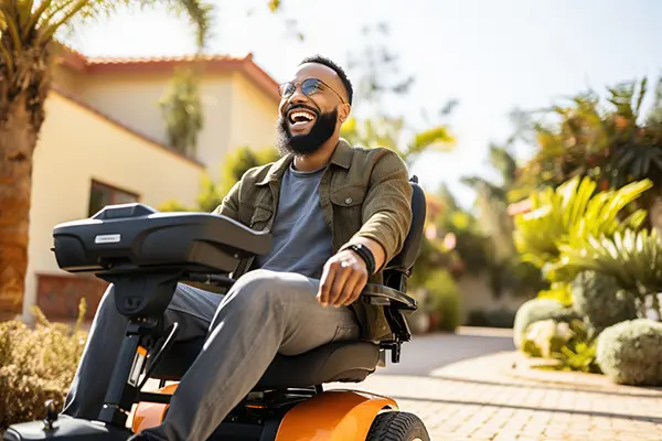 man in wheelchair